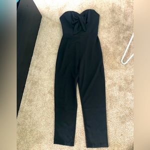 NWOT black strapless jumpsuit